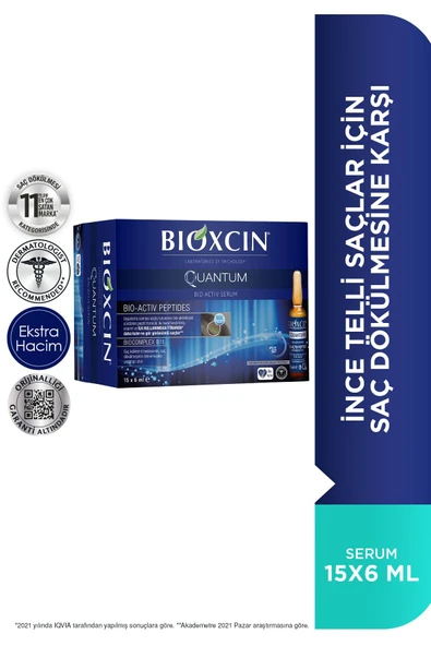 Bioxcin Quantum Saç Güçlendirici Serum 15 x 6 ml - Resim 2