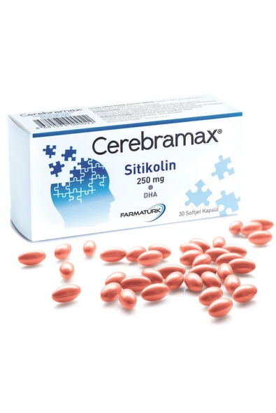 Cerebramax Sitikolin 250 mg 30 Kapsül ürün görseli 1