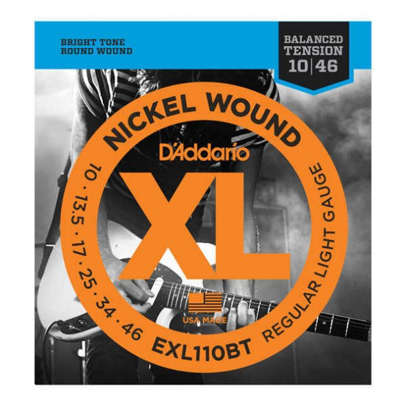 DADDARIO EXL110BT ELEKTRO GİTAR TEL SETİ 10-46 NICKEL WOUND ürün görseli 1