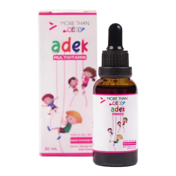 Adek Kids Multivitamin Damla 30 ml (A, D3, E, K2 Vitaminleri) ürün görseli 1