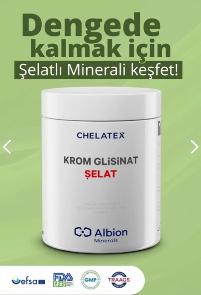 Chelatex Krom Glisinat 60 Tablet ürün görseli 1