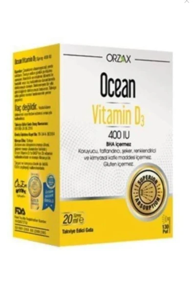 Ocean Vitamin D3 400'ıu Sprey 20ml ürün görseli 1