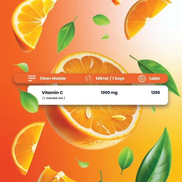 Pure C Vitamini 100 Saşe (Ascorbic Acid) - Resim 4