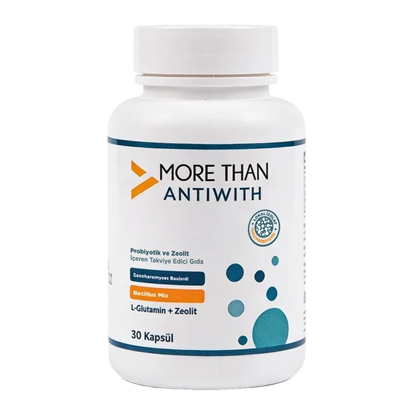 Antiwith 30 Kapsül (10 milyar Kob, L-glutamin, Zeolit) ürün görseli 1