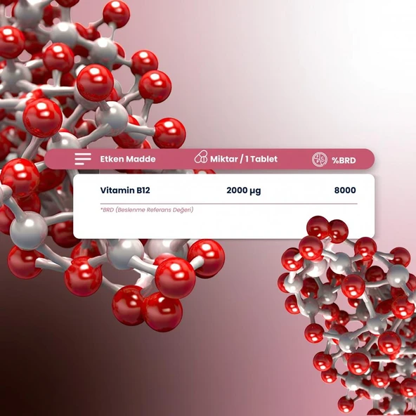 Vitamin B12 60 Tablet - Resim 4