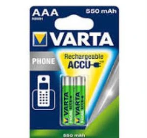 PIL VARTA SARJLI INCE KALEM 550mAh 2 LI ürün görseli 1