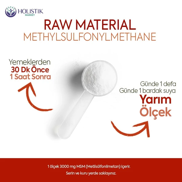 MSM (Metilsülfonilmetan) 100 gr - Resim 3