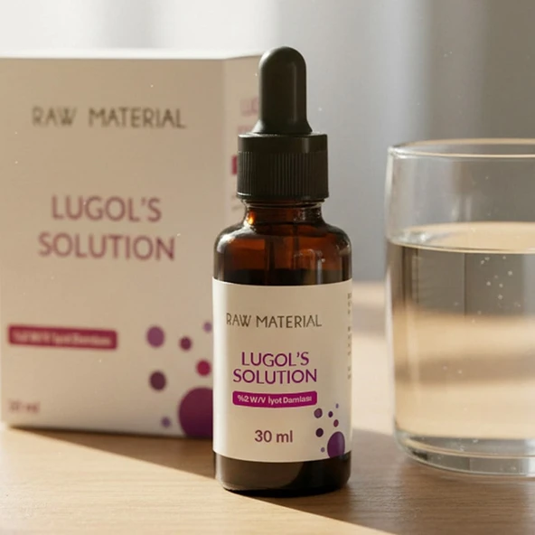 Raw Material Lugol's Solution İyot %2 30 ml Damla - Resim 4