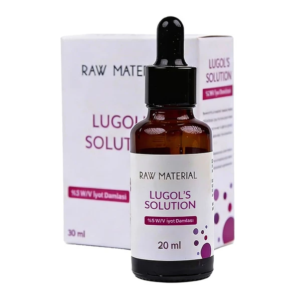 Raw Material Lugol's Solution İyot %5 20 ml Damla ürün görseli 1