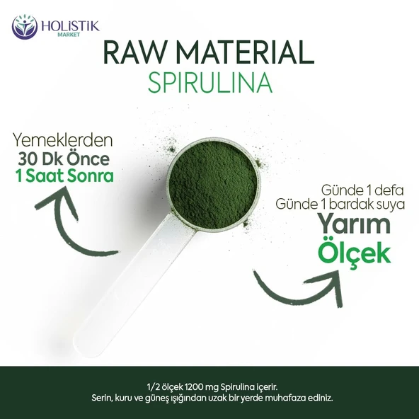 Spirulina 100 gr - Resim 3