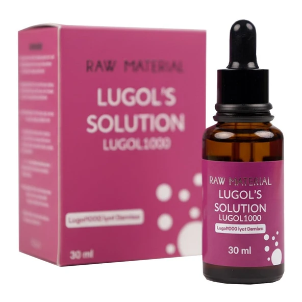 Raw Material Lugol Solüsyon 1000 İyot 30 ml Damla ürün görseli 1