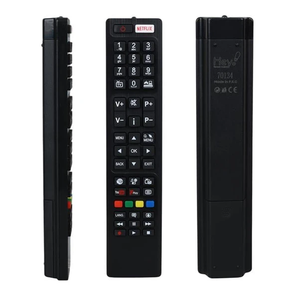 Hey Küçük Kalıp Vestel Netflix - Youtube - Play Tuşlu Lcd Led TV Kumanda RC4848F RC5 30094759 ürün görseli 1