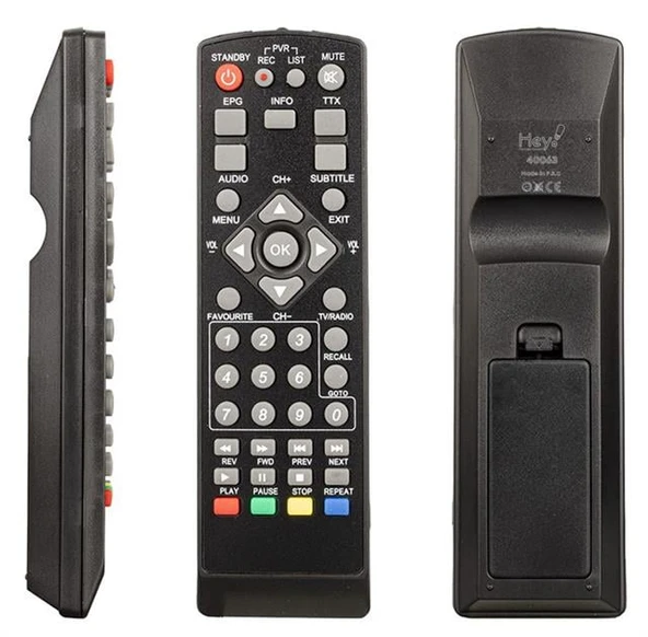 Mersat Mini HD - Grundig DSR 7150 - Botech 2010 / 7200 HD - Akiwa AKW 18500 - Benjamin BJ 980 - Yumatu Slim HD Uydu Alıcı Kumandası ürün görseli 1