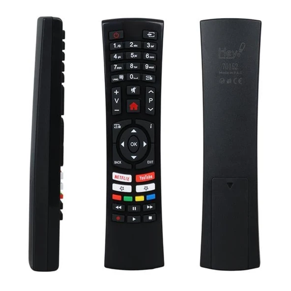 Vestel RC4390 30100824 - 49FD7400 / Telefunken D40U297M4CW Netflix-Youtube Tuşlu Küçük Kalıp Lcd-Led Tv Kumanda ürün görseli 1