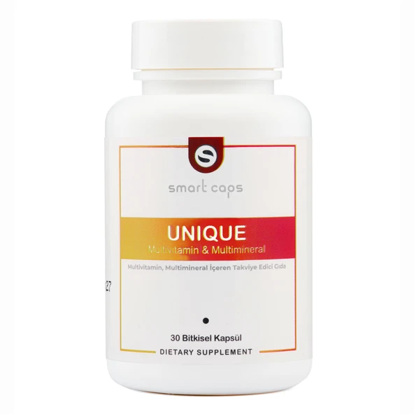 Unique Multivitamin/Multimineral 30 Kapsül (12 vitamin, 10 mineral, Koenzim Q10) ürün görseli 1