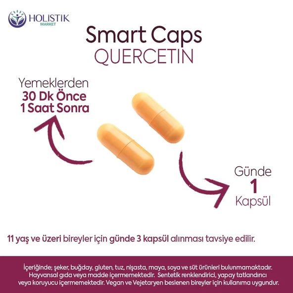 Quercetin 30 Kapsül (Kuersetin, Bromelain) - Resim 4