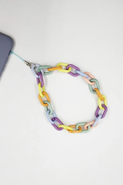 Renkli Zincir Telefon Askısı / Phone Charm ürün görseli 1