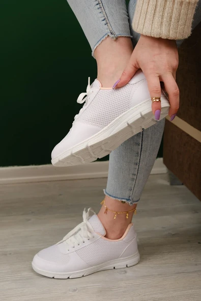 Lidia Nefes Alabilen Fileli Kadın Sneaker - Resim 4