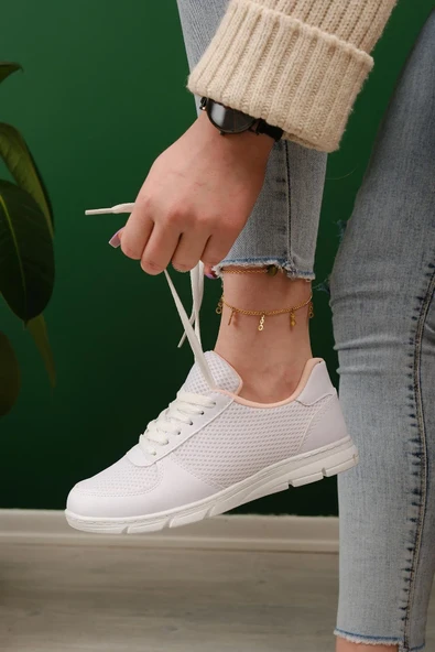 Lidia Nefes Alabilen Fileli Kadın Sneaker - Resim 3