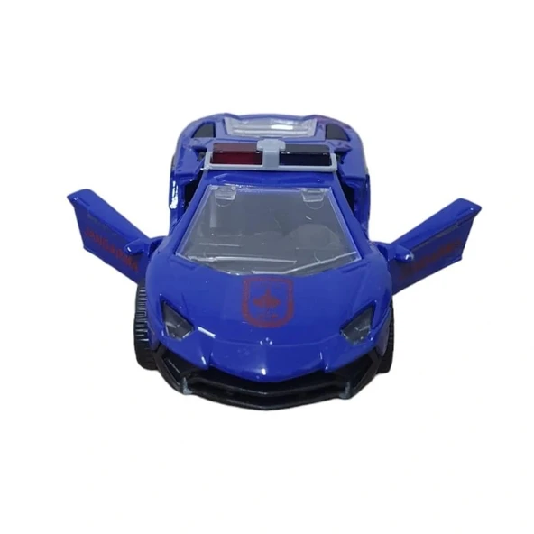 Çek Bırak Metal Araba Lamborgini  - Jandarma - Resim 3