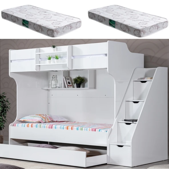 Ranza, Kardem Yavrulu Ranza - Beyaz + 2 Adet Comfort Yatak ürün görseli 1