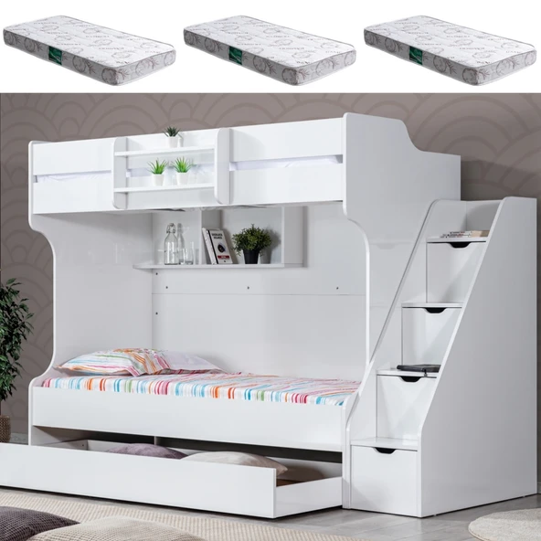 Ranza, Kardem Yavrulu Ranza - Beyaz + 3 Adet Comfort Yatak ürün görseli 1
