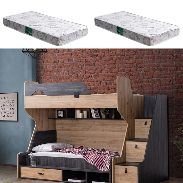 Ranza, Doğa Ranza Karyola + 2 Adet Comfort Yatak ürün görseli 1