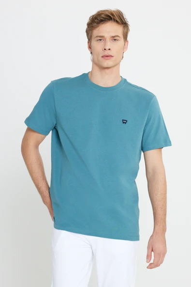 Wrangler Erkek Regular Fit Normal Kesim T-Shirt W7NM203877W25 ürün görseli 1