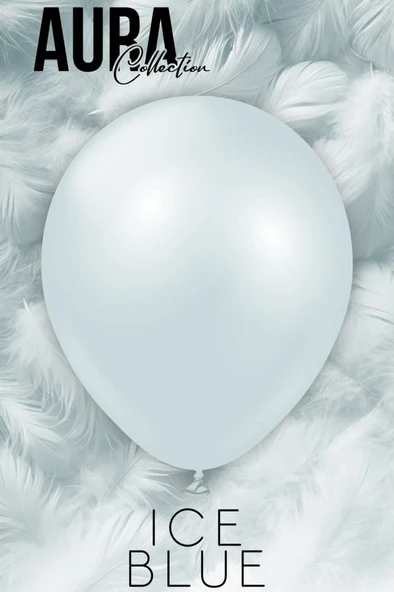 Beysüs Aura Collection Ice Blue Balon (Buz Mavisi) - 12 İnç - 5 Adet ürün görseli 1