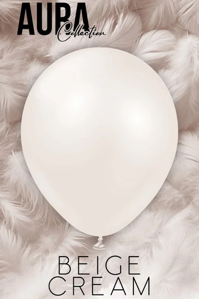 Beysüs Aura Collection Beige Cream Balon (Bej Krem) - 12 İnç - 5 Adet ürün görseli 1