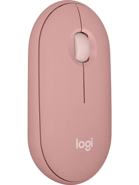 logitech M350 Pebble Sessiz Kablosuz Kompakt Mouse Pembe ürün görseli 1