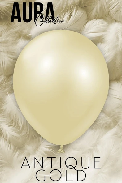 Beysüs Aura Collection Antique Gold Balon (Antik Gold) - 12 İnç - 5 Adet ürün görseli 1