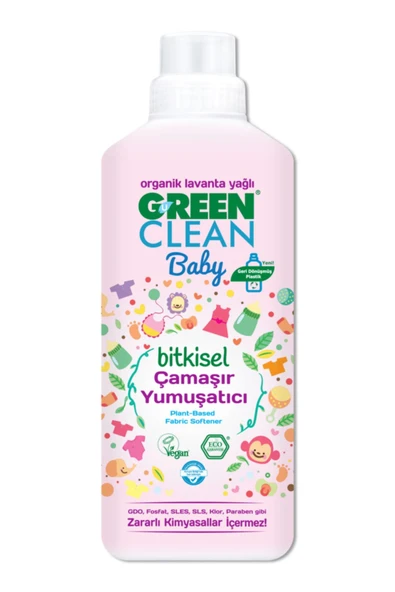 Green Clean U Baby Çamaşır Yumuşatıcı 1 L ürün görseli 1