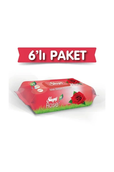 Sleepy Gül Kokulu Islak Havlu 6x90 Lı 6 Paket 540 Yaprak ürün görseli 1
