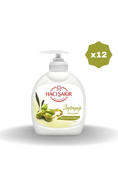 Hacı Şakir Zeytinyağlı Sıvı Sabun 300 ML - (12 ADET) ürün görseli 1