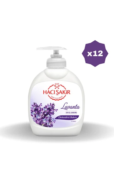 Hacı Şakir Lavanta Sıvı Sabun 300 Ml - (12 Adet) ürün görseli 1