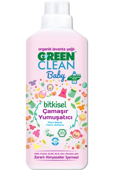 Green Clean Baby Bitkisel Yumuşatıcı organik Lavanta Yağlı 1000 ml ürün görseli 1