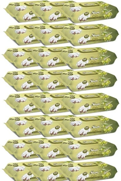 Sleepy Doğal Zeytinyağı Ve Pamuksu Lifler Islak Havlu 24 X 90'lı 2160 Yaprak ürün görseli 1