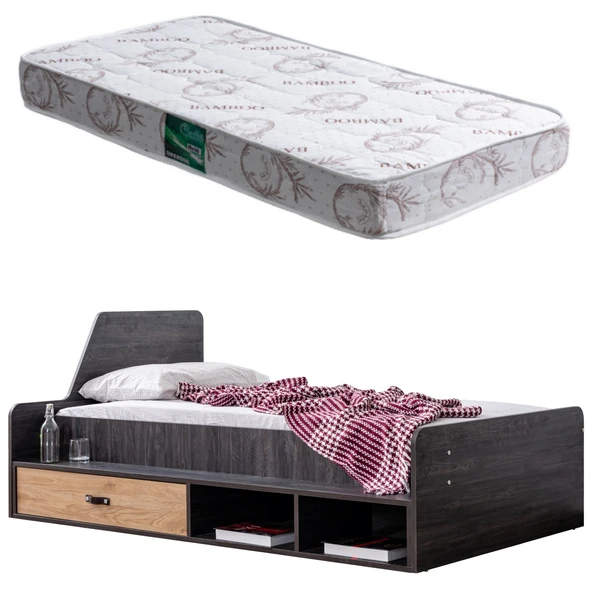 Karyola, Doğa Çekmeceli Karyola + 1 Adet Comfort Yatak ürün görseli 1