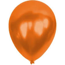 METALİK BALON TURUNCU 10 ADET - Resim 2