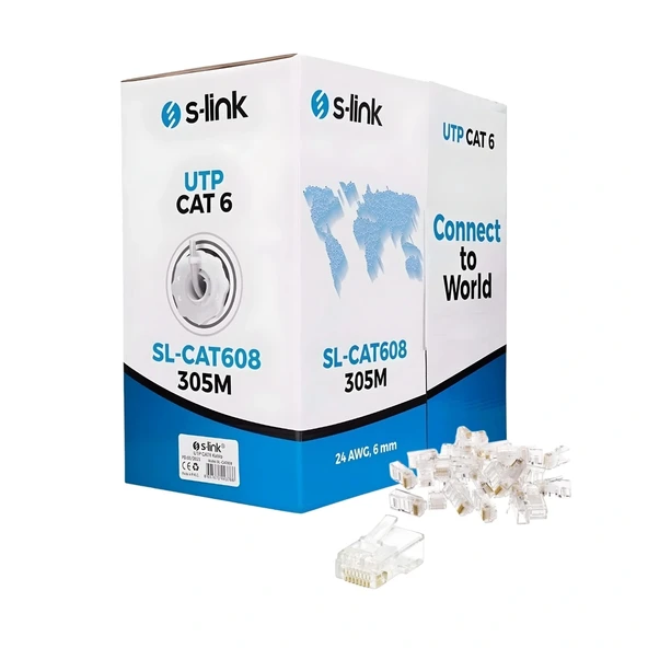 S-link SL-CAT608 UTP 305 m CAT6 Network Kablosu - Resim 3