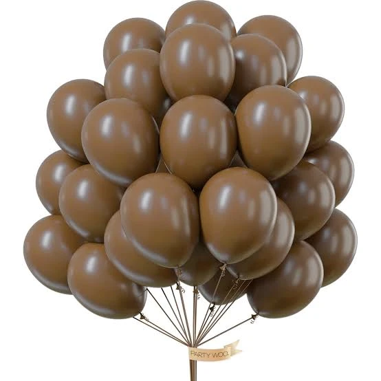 PASTEL BALON KAHVERENGİ 10 ADET ürün görseli 1