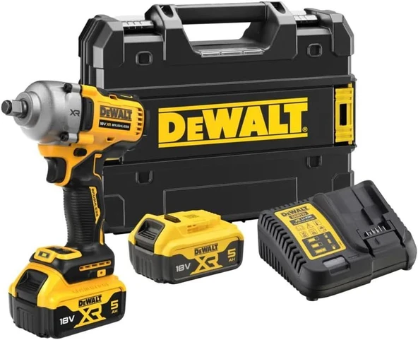 Dewalt DCF891P2T 18V 5.0AH Li-Ion Kömürsüz Çift Akülü Somun Sıkma 812Nm ürün görseli 1