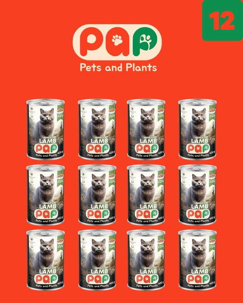 Pets and Plants Kuzu Etli Yetişkin Kedi Konservesi 400 Gr.X 12 Adet ürün görseli 1