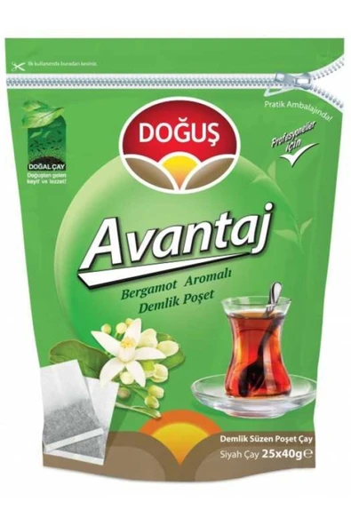 Doğuş Avantaj 40 gr 25'li Bergamotlu Demlik Poşet Çay ürün görseli 1