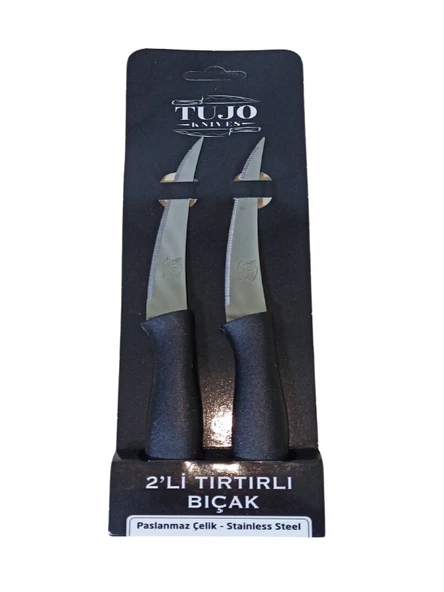 Tujo Knives 2'li Tırtırlı Bıçak Seti ürün görseli 1