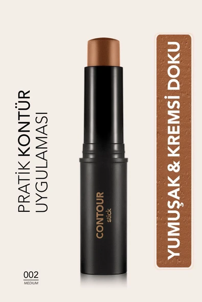 FLORMAR Yumuşak Dokulu Stik Kontür (ORTA TON) - Stick Contour - 002 Medıum - 8690604554867 ürün görseli 1