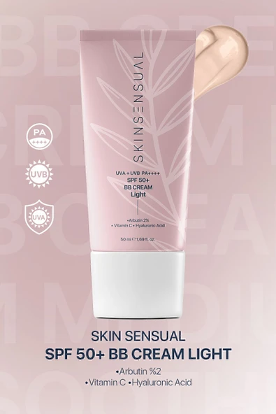 SKİN SENSUAL BB Krem Light| 50 Spf Uva/Uvb Pa++++ | Leke Oluşumunu Önlemeye Yardımcı, Aydınlık ve Canlılık ürün görseli 1