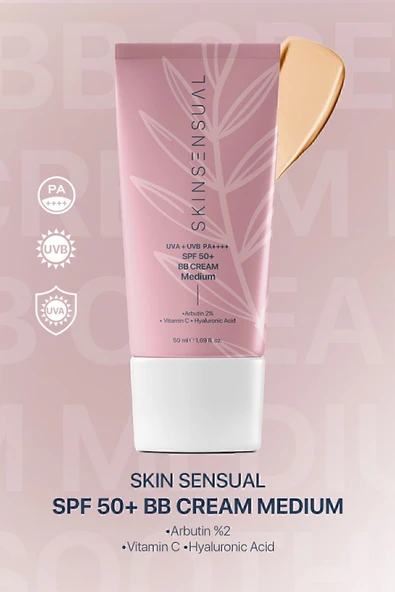 SKİN SENSUAL BB Krem Medium | 50 Spf Uva/Uvb Pa++++ Aydınlık ve Canlılık ürün görseli 1