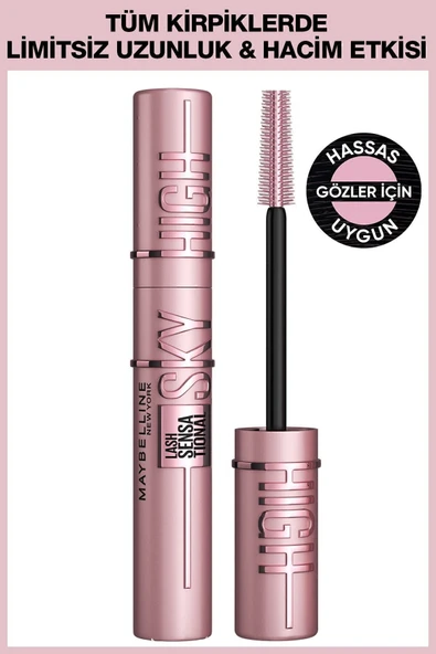 MAYBELLİNE NEW YORK Lash Sensational Sky High Maskara Siyah ürün görseli 1